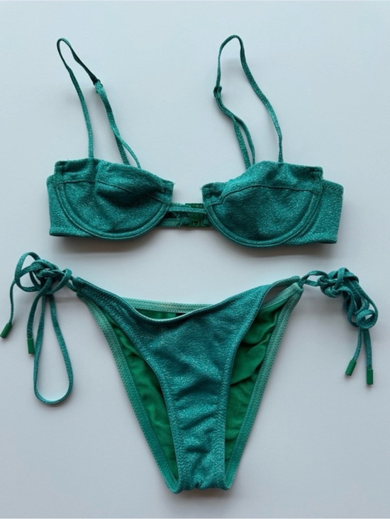 triangl swimwear Other - triangl swimwear Shimmer Teal Underwire Bikini Set
